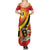 Personalized Uganda Family Matching Summer Maxi Dress and Hawaiian Shirt Black Crowned Crane With Coat Of Arms