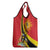 Personalized Uganda Grocery Bag Black Crowned Crane With Coat Of Arms