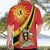 Personalized Uganda Hawaiian Shirt Black Crowned Crane With Coat Of Arms