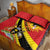 Personalized Uganda Quilt Bed Set Black Crowned Crane With Coat Of Arms