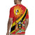 Personalized Uganda Rugby Jersey Black Crowned Crane With Coat Of Arms