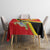 Personalized Uganda Tablecloth Black Crowned Crane With Coat Of Arms