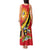 Personalized Uganda Tank Maxi Dress Black Crowned Crane With Coat Of Arms