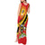 Personalized Uganda Tank Maxi Dress Black Crowned Crane With Coat Of Arms