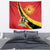 Personalized Uganda Tapestry Black Crowned Crane With Coat Of Arms