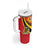 Personalised Uganda Tumbler With Handle Black Crowned Crane With Coat Of Arms