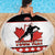 Custom Canada Ice Hockey Beach Blanket Go Team Canada