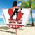 Custom Canada Ice Hockey Beach Blanket Go Team Canada