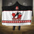 Custom Canada Ice Hockey Hooded Blanket Go Team Canada