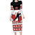 Custom Canada Ice Hockey Long Sleeve Bodycon Dress Go Team Canada