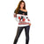 Custom Canada Ice Hockey Off Shoulder Sweater Go Team Canada