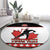 Custom Canada Ice Hockey Round Carpet Go Team Canada