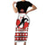 Custom Canada Ice Hockey Short Sleeve Bodycon Dress Go Team Canada