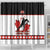 Custom Canada Ice Hockey Shower Curtain Go Team Canada