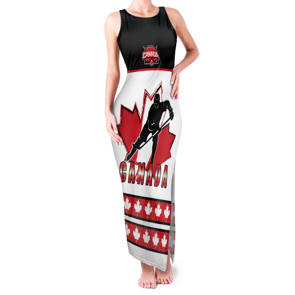 Custom Canada Ice Hockey Tank Maxi Dress Go Team Canada