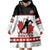 Custom Canada Ice Hockey Wearable Blanket Hoodie Go Team Canada