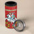 Lithuania Christmas 4 in 1 Can Cooler Tumbler Coat Of Arms Linksmu Kaledu - Wonder Print Shop