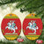 Lithuania Christmas Ceramic Ornament Coat Of Arms Linksmu Kaledu - Wonder Print Shop