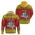 Lithuania Christmas Zip Hoodie Coat Of Arms Linksmu Kaledu - Wonder Print Shop