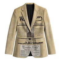 WANTED for Freedom Blazer Harriet Moses Tubman - Wonder Print Shop