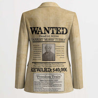 WANTED for Freedom Blazer Harriet Moses Tubman - Wonder Print Shop