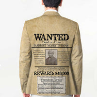WANTED for Freedom Blazer Harriet Moses Tubman - Wonder Print Shop