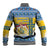 Sweden Christmas Baseball Jacket Coat Of Arms - Scandinavian Pattern - Wonder Print Shop