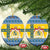 Sweden Christmas Ceramic Ornament Coat Of Arms - Scandinavian Pattern - Wonder Print Shop