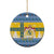 Sweden Christmas Ceramic Ornament Coat Of Arms - Scandinavian Pattern - Wonder Print Shop