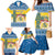 Sweden Christmas Family Matching Mermaid Dress and Hawaiian Shirt Coat Of Arms - Scandinavian Pattern - Wonder Print Shop