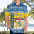 Sweden Christmas Hawaiian Shirt Coat Of Arms - Scandinavian Pattern - Wonder Print Shop