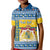 Sweden Christmas Kid Polo Shirt Coat Of Arms - Scandinavian Pattern - Wonder Print Shop