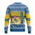 Sweden Christmas Ugly Christmas Sweater Coat Of Arms - Scandinavian Pattern - Wonder Print Shop