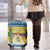 Sweden Christmas Luggage Cover Coat Of Arms - Scandinavian Pattern - Wonder Print Shop