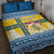 Sweden Christmas Quilt Bed Set Coat Of Arms - Scandinavian Pattern