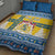 Sweden Christmas Quilt Bed Set Coat Of Arms - Scandinavian Pattern