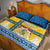 Sweden Christmas Quilt Bed Set Coat Of Arms - Scandinavian Pattern