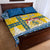 Sweden Christmas Quilt Bed Set Coat Of Arms - Scandinavian Pattern