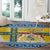 Sweden Christmas Round Carpet Coat Of Arms - Scandinavian Pattern