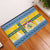 Sweden Christmas Rubber Doormat Coat Of Arms - Scandinavian Pattern - Wonder Print Shop