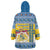 Sweden Christmas Wearable Blanket Hoodie Coat Of Arms - Scandinavian Pattern - Wonder Print Shop