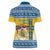 Sweden Christmas Women Polo Shirt Coat Of Arms - Scandinavian Pattern