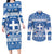 Greece Christmas Couples Matching Long Sleeve Bodycon Dress and Long Sleeve Button Shirt Coat Of Arms Kala Cristouyenna - Wonder Print Shop