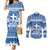 Greece Christmas Couples Matching Mermaid Dress and Long Sleeve Button Shirt Coat Of Arms Kala Cristouyenna