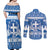 Greece Christmas Couples Matching Off Shoulder Maxi Dress and Long Sleeve Button Shirt Coat Of Arms Kala Cristouyenna - Wonder Print Shop