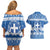 Greece Christmas Couples Matching Off Shoulder Short Dress and Hawaiian Shirt Coat Of Arms Kala Cristouyenna - Wonder Print Shop