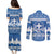 Greece Christmas Couples Matching Puletasi and Long Sleeve Button Shirt Coat Of Arms Kala Cristouyenna - Wonder Print Shop