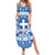 Greece Christmas Family Matching Summer Maxi Dress and Hawaiian Shirt Coat Of Arms Kala Cristouyenna - Wonder Print Shop