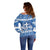 Greece Christmas Off Shoulder Sweater Coat Of Arms Kala Cristouyenna - Wonder Print Shop