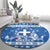 Greece Christmas Round Carpet Coat Of Arms Kala Cristouyenna